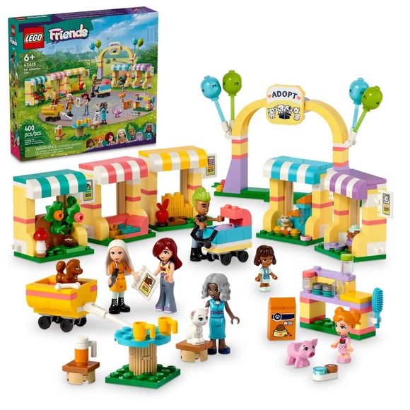 LEGO Friends Pet Adoption Day Set - Colorful Fun - Picture 1 of 9